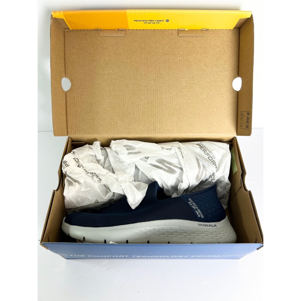 Skechers Hands Free Slip-ins Go Walk Flex Navy Mens 8.5 Extra Wide 216491WW/NVY - Picture 8 of 8